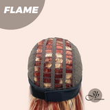 JBEXTENSION 24 Inches Curly Copper Auburn with Blonde Highlights Headband Wig FLAME