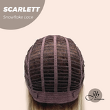 JBEXTENSION 19 Inches Curly Mix Blonde Pre-Cut T Part Snowflake Lace Frontlace Glueless Wig SCARLETT【BENDY EAR TABS】