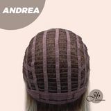 JBEXTENSION 18 Inches Ash Grey Wig with Bangs Women Fashion Full Machine Wig ANDREA【PERMATEASE】