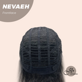 JBEXTENSION 20 Inches Black Curly Pre-Cut Frontlace Glueless Black Sapphire Wig NEVAEH