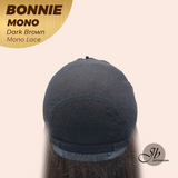 [PRE-ORDER] JBEXTENSION BONNIE MONO Full Monofilament Handmade Full Lace Full Hand Tied Wig 12 Inches Dark Brown Mono Lace Handmade Futura Fiber Glueless Wig BONNIE MONO DARK BROWN【BENDY EAR TABS】