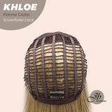 JBEXTENSION 12 Inches Bob Cut Panna Cotta Pre-Cut Snowflake Lace Frontlace Glueless Wig KHLOE PANNA COTTA【PERMATEASE】