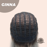 JBEXTENSION 19 Inches Grey Women Fashion Full Machine Wig GINNA【PLUS PERMATEASE】【BENDY EAR TABS】