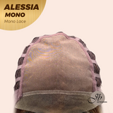 JBEXTENSION ALESSIA MONO Monofilament Handmade Wig 6X5 Full Monofilament Hand Tied Top Wig 10 Inches Bob Cut Mix Blonde Mono Lace Wig Glueless Wig ALESSIA MONO