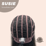 JBEXTENSION Peluca marrón recta de 22 pulgadas con flequillo ELENA B BROWN