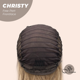 JBEXTENSION 22 Inches Mix Blonde Wave Fiber X, Tangle Less Pre-Cut Free Part Frontlace Glueless Wig CHRISTY【FIBER X】