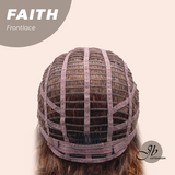 JBEXTENSION 14 Inches Wave Copper Pre-Cut Side Part Frontlace Glueless Black Sapphire Wig FAITH