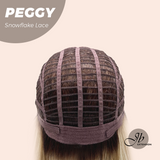 JBEXTENSION 19 Inches Long Straight Mix Blonde Pre-Cut Side Part Snowflake Lace Frontlace Glueless Wig PEGGY【BENDY EAR TABS】