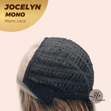 JBEXTENSION JOCELYN MONO Monofilament Handmade Wig 6X5 Full Monofilament Hand Tied Top Wig 11 Inches Pine Cones Mono Lace Wig with Anti-slip Silicone Strips Glueless Wig JOCELYN MONO【BENDY EAR TABS】