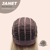 [PRE-ORDER] JBEXTENSION 19 Inches Mix Blonde Pre-Cut Arc Snowflake Lace Frontlace Glueless Wig JANET MIX BLONDE【BENDY EAR TABS】