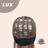 JBEXTENSION 22 Inches Medium Brown Base with Silver Blonde Ombre Highlights Headband Wig LUX