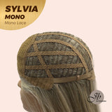 JBEXTENSION SYLVIA MONO Partial Monofilament Wig 20 Inches Dirty Blonde Curly Partial Mono Lace Glueless Wig SYLVIA MONO