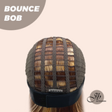 JBEXTENSION 10 Inches Bob Cut Honey Chestnut Balayage Headband Wig BOUNCE BOB