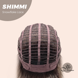 JBEXTENSION 21 Inches Ash Grey Deep Curly Pre-Cut Side Part Snowflake Lace Frontlace Black Sapphire Glueless Wig SHIMMI - BLACK SAPPHIRE【BENDY EAR TABS】