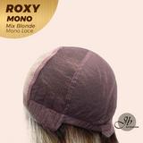 JBEXTENSION ROXY MONO Full Monofilament Handmade Full Lace Full Hand Tied Wig 19 Inches Mix Blonde Mono Lace Handmade Futura Fiber Wig with Anti-slip Silicone Strips Glueless Wig ROXY MONO - MIX BLONDE【BENDY EAR TABS】
