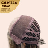 JBEXTENSION CAMILLA MONO Monofilament Handmade Wig 6X5 Full Monofilament Hand Tied Top Wig 20 Inches Hazelnut Mono Lace Wig With Anti-slip Silicone Strips Glueless Wig CAMILLA MONO HAZELNUT【BENDY EAR TABS】