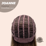 JBEXTENSION 11 Inches Hazelnut Pre-Cut Side Part Snowflake Lace Frontlace Glueless Wig JOANNE HAZELNUT【BENDY EAR TABS】