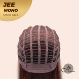 JBEXTENSION JEE MONO Monofilament Handmade Wig 6X5 Full Monofilament Hand Tied Top Wig 19 Inches Reddish Copper Mono Lace Wig with Anti-slip Silicone Strips Glueless Wig JEE MONO【BENDY EAR TABS】