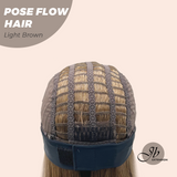 JBEXTENSION 18 Inches Light Brown Headband Wig POSE FLOW HAIR - LIGHT BROWN