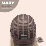 JBEXTENSION 14 Inches Butter Milk Pre-Cut Side Part Snowflake Lace Frontlace Glueless Wig MARY BUTTER MILK【BENDY EAR TABS】