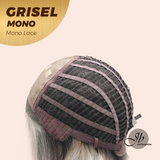 JBEXTENSION GRISEL MONO Monofilament Handmade Wig 6X5 Full Monofilament Hand Tied Top Wig 13 Inches Platinum Blonde Mono Lace Wig With Anti-slip Silicone Strips Glueless Wig GRISEL MONO【BENDY EAR TABS】