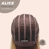 JBEXTENSION 12 Inches Panna Cotta Pre-Cut Side Part Snowflake Lace Frontlace Glueless Wig ALICE PANNA COTTA