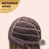 JBEXTENSION NATASHA MONO Monofilament Handmade Wig 6X5 Full Monofilament Hand Tied Top Wig 12 Inches Honey Blonde Mono Lace Wig Glueless Wig NATASHA MONO【BENDY EAR TABS】