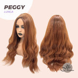 JBEXTENSION 23 Inches Copper Curly Wig Without Bangs PEGGY LONG