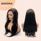 JBEXTENSION LUXURY real human hair 24 inch 18 inch natural black brown 360 lace free parting 150 density SIMONA LUXURY