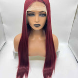 JBEXTENSION 28 Inches Red Straight Frontlace Wig NANCY