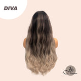 JBEXTENSION 30 Inches Long Body Wave Mix Dark Blonde Wig DIVA