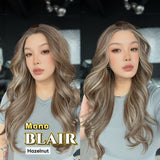 JBEXTENSION BLAIR MONO Monofilament Handmade Wig 6X5 Full Monofilament Hand Tied Top Wig 24 Inches Hazelnut Mono Lace Wig with Anti-slip Silicone Strips Glueless Wig BLAIR MONO - HAZELNUT【BENDY EAR TABS】