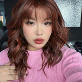 JBEXTENSION CAMILLA MONO Monofilament Handmade Wig 6X5 Full Monofilament Hand Tied Top Wig 20 Inches Reddish Copper Mono Lace Wig With Anti-slip Silicone Strips Glueless Wig CAMILLA MONO REDDISH COPPER【BENDY EAR TABS】