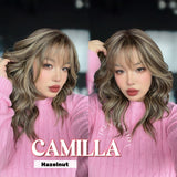 [PRE-ORDER] JBEXTENSION CAMILLA MONO Monofilament Handmade Wig 6X5 Full Monofilament Hand Tied Top Wig 20 Inches Hazelnut Mono Lace Wig With Anti-slip Silicone Strips Glueless Wig CAMILLA MONO HAZELNUT【BENDY EAR TABS】