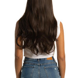 Nichole's Selection - 26 Inches Curly Women Cold Brown Wig Pre-Cut Frontlace Glueless Wig EMMIE BROWN