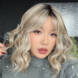 JBEXTENSION JUSTYNA MONO Monofilament Handmade Wig 6X5 Full Monofilament Hand Tied Top Wig 13 Inches Dark Blonde Mono Lace Wig with Anti-slip Silicone Strips Glueless Wig JUSTYNA MONO - DARK BLONDE【BENDY EAR TABS】