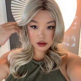 JBEXTENSION 18 Inches Blonde Women Fashion Full Machine Wig LINDA【PLUS PERMATEASE】【BENDY EAR TABS】