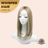 JBEXTENSION 14inch|18inch Clip-In Snowflake Lace Straight Hair Topper Monofilament– Crown & Hairline Coverage WHISPERHAIR