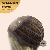 [PRE-ORDER] JBEXTENSION SHARON MONO Full Monofilament Wig 20 Inches Platinum Blonde With Dark Root Wave Mono Lace Wig With Anti-slip Silicone Strips Glueless Wig SHARON MONO