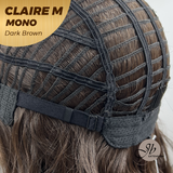 [PRE-ORDER] HOT OF SEASON - CLAIRE MONO DARK BROWN Partial Monofilament Wig 22 Inches Dark Brown Partial Mono Lace Glueless Wig Claire Mono Dark Brown