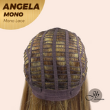 HOT OF SEASON -JBEXTENSION ANGELA MONO Monofilament Handmade Wig 6X5 Full Monofilament Hand Tied Top Wig 16 Inches Crème Caramel Mono Lace Wig With Anti-slip Silicone Strips Glueless Wig ANGELA MONO