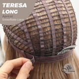 [PRE-ORDER] JBEXTENSION 22 Inches Long Apricot Pre-Cut Snowflake Lace Frontlace Glueless Wig TERESA LONG APRICOT【PERMATEASE】【BENDY EAR TABS】