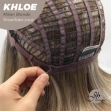 JBEXTENSION 12 Inches Bob Cut Milan Blonde Pre-Cut Snowflake Lace Frontlace Glueless Wig KHLOE MILAN BLONDE【PERMATEASE】