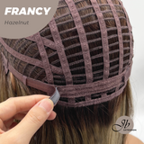 JBEXTENSION 18 Inches Hazelnut Women Fashion Full Machine Wig FRANCY HAZELNUT【PLUS PERMATEASE】【BENDY EAR TABS】