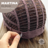 [PRE-ORDER] JBEXTENSION 17 Inches Wave Mix Blonde Pre-Cut Side Part Snowflake Lace Frontlace Glueless Wig MARTINA MIX BLONDE【BENDY EAR TABS】