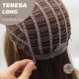 [PRE-ORDER] JBEXTENSION 22 Inches Long Caramel Pre-Cut Snowflake Lace Frontlace Glueless Wig TERESA LONG CARAMEL【PERMATEASE】【BENDY EAR TABS】