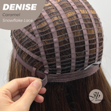 JBEXTENSION 24 Inches Caramel Wave Pre-Cut Snowflake Lace Frontlace Glueless Wig DENISE CARAMEL【PERMATEASE】