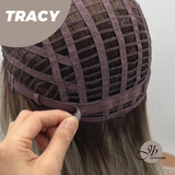 JBEXTENSION 14 Inches Mix Blonde with Dark Root Women Fashion Full Machine Wig TRACY【PERMATEASE】