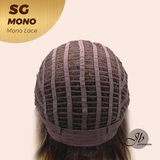 JBEXTENSION SG MONO Monofilament Handmade Wig 6X5 Full Monofilament Hand Tied Top Wig 15 Inches Sunset Blonde Mono Lace Wig With Anti-slip Silicone Strips Glueless Wig SG MONO【BENDY EAR TABS】