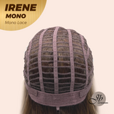 JBEXTENSION IRENE MONO Monofilament Handmade Wig 6X5 Full Monofilament Hand Tied Top Wig 19 Inches Hazelnut Curly Mono Lace Wig With Anti-slip Silicone Strips Glueless Wig IRENE MONO【BENDY EAR TABS】